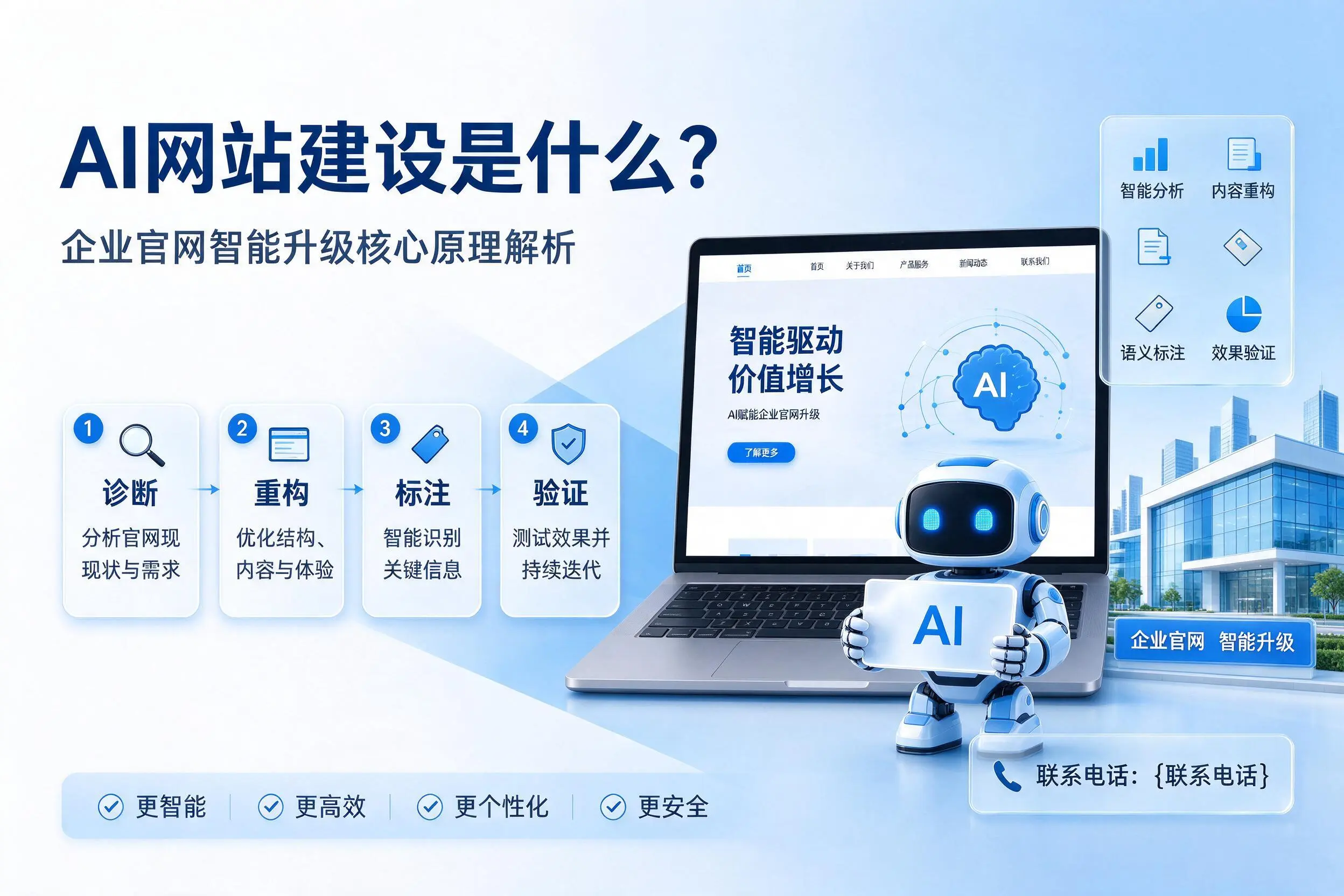 AI网站建设是什么？安庆企业官网智能升级核心原理解析