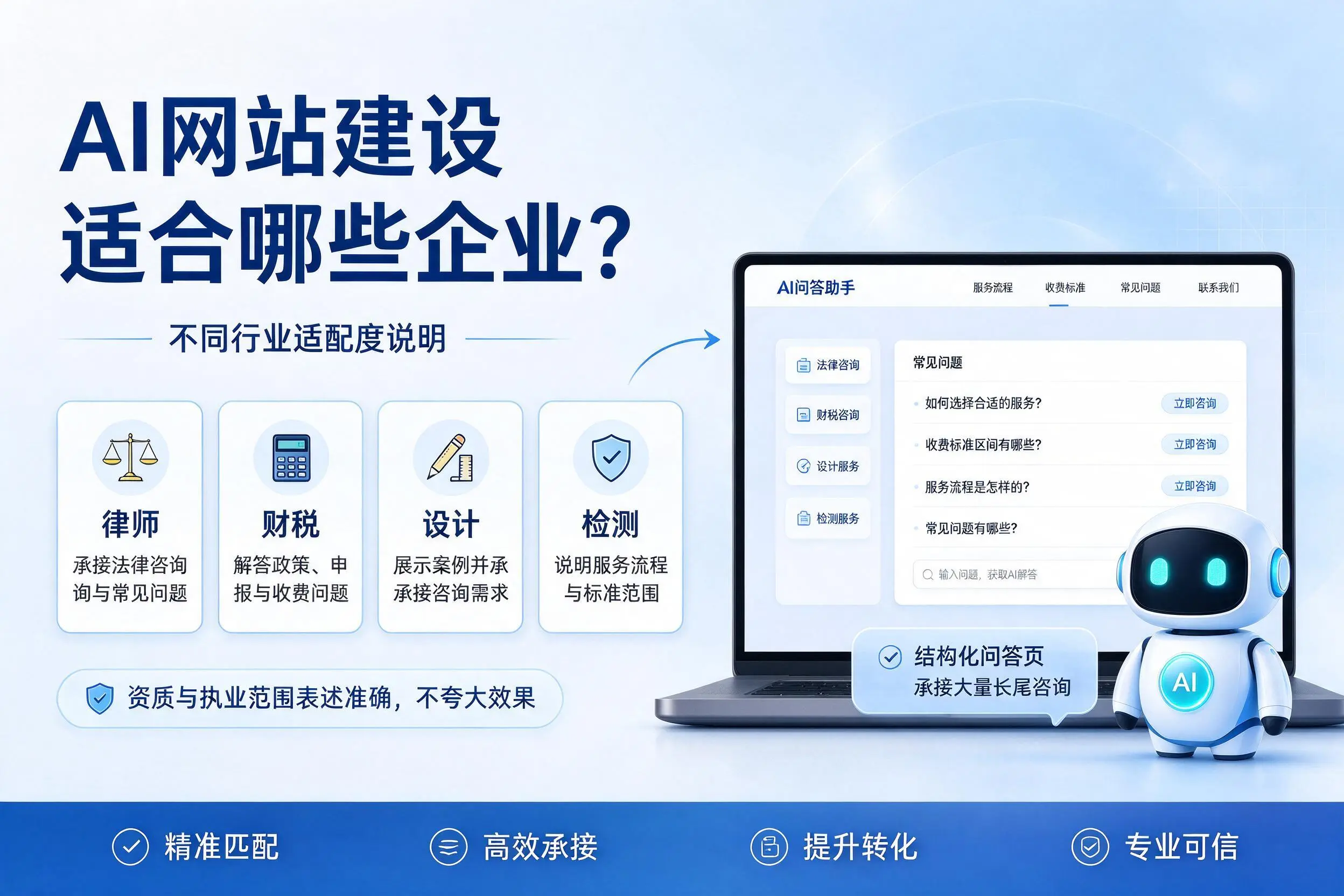 AI网站建设适合哪些企业？安庆不同行业适配度说明